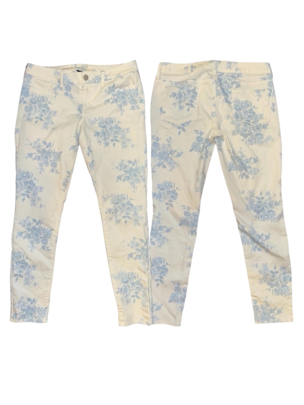 Bleached Floral Jeggings